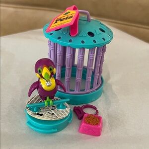 Vintage Littlest Pet Shop Ticklish Toucan -complete set -VGC